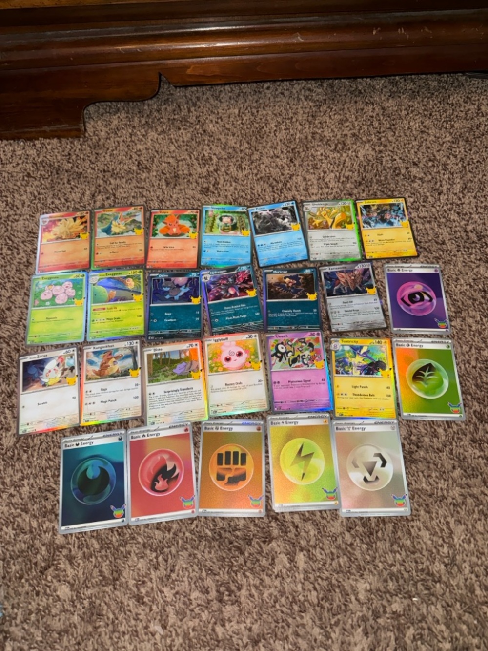 Pokemon 30th Celebration Bulk Cards Lot of 26